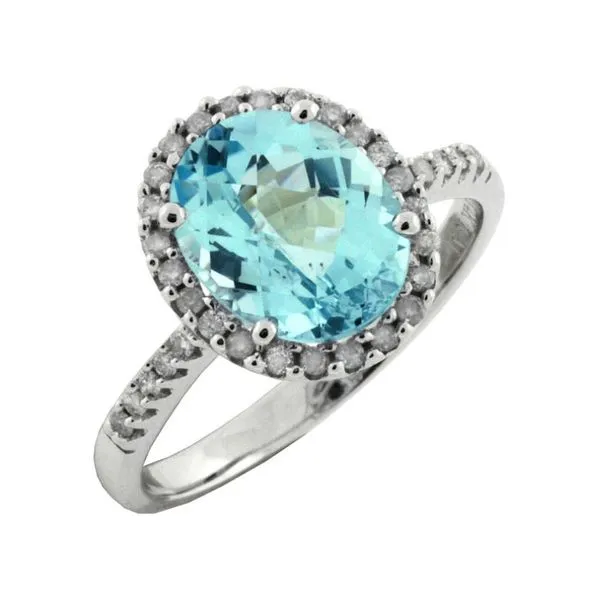 3.20 Carat Oval Blue Topaz J. Thomas Jewelers Rochester Hills, MI