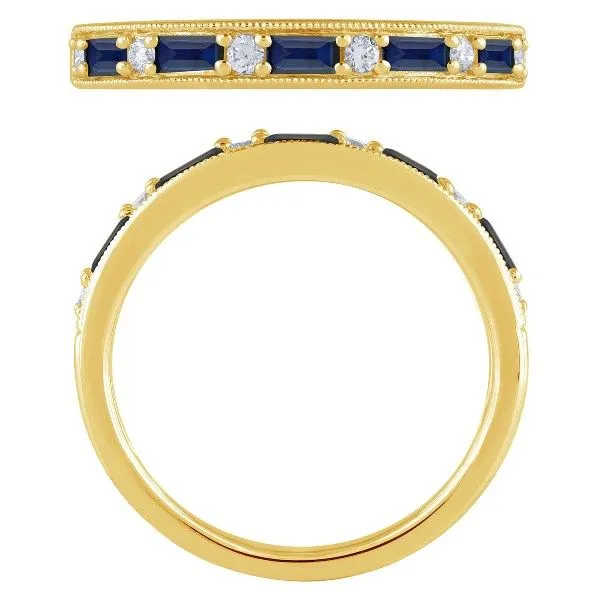 Sapphire And Diamond Band J. Thomas Jewelers Rochester Hills, MI