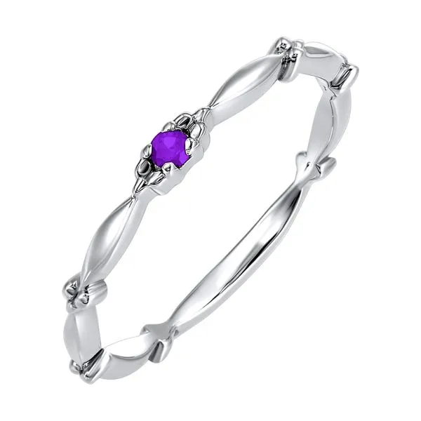 10 Karat White Gold Amethyst Ring J. Thomas Jewelers Rochester Hills, MI