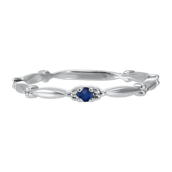 10 Karat White Gold Sapphire Ring J. Thomas Jewelers Rochester Hills, MI