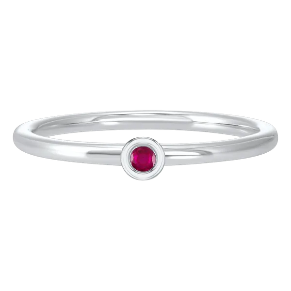 10 Karat White Gold Ruby Ring J. Thomas Jewelers Rochester Hills, MI