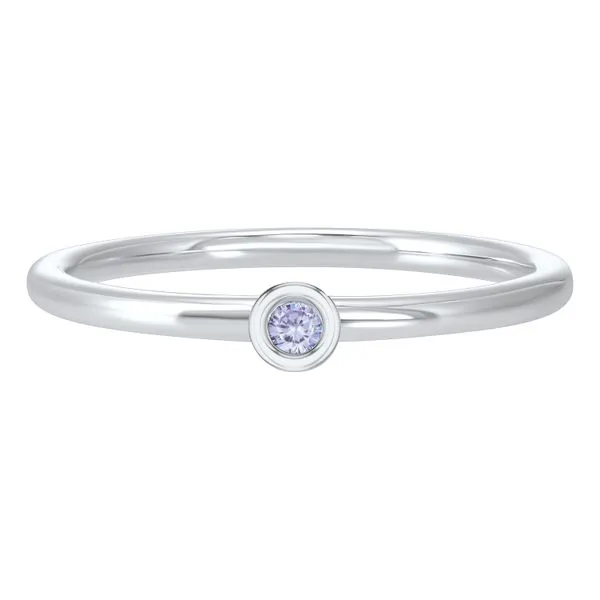 10 Karat White Gold Synthetic Alexandrite Ring J. Thomas Jewelers Rochester Hills, MI
