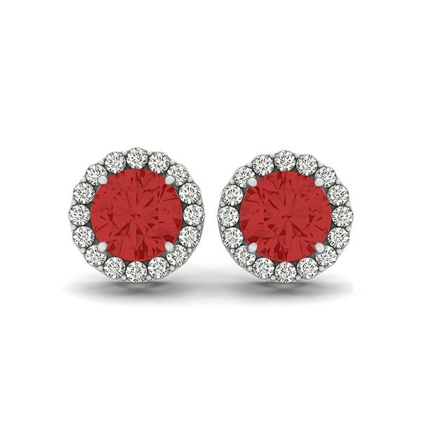 Ruby And Diamond Earrings J. Thomas Jewelers Rochester Hills, MI