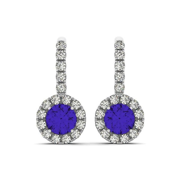 Sapphire Diamond Earrings J. Thomas Jewelers Rochester Hills, MI