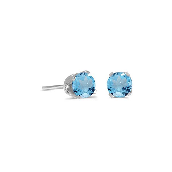 Blue Topaz Earrings 3Mm J. Thomas Jewelers Rochester Hills, MI