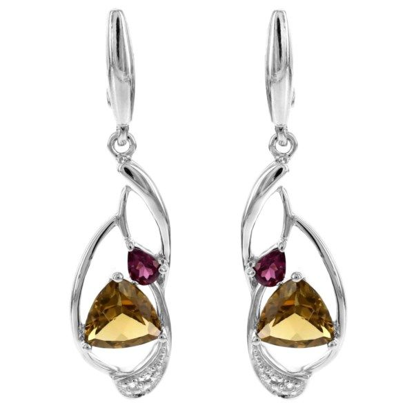 Contemporary Trillian Quartz Earrings J. Thomas Jewelers Rochester Hills, MI