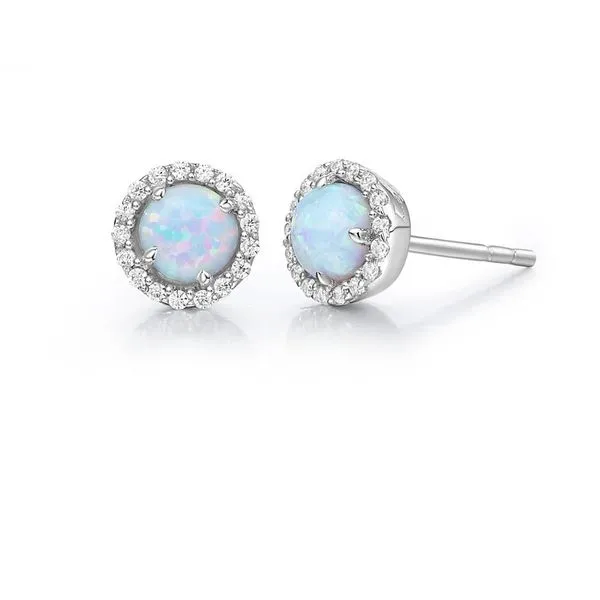 Birthstone Earrings October - Opal J. Thomas Jewelers Rochester Hills, MI