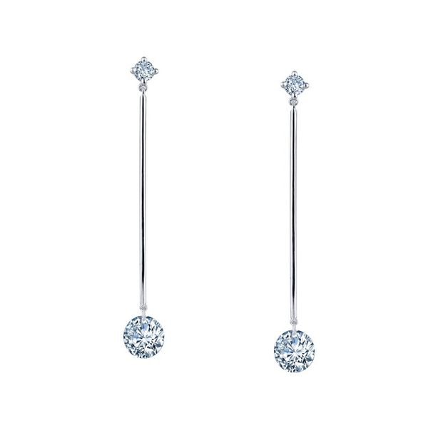 Long Drop Diamond Earrings J. Thomas Jewelers Rochester Hills, MI