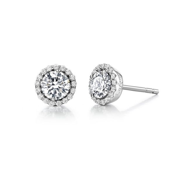 Lafonn's Birthstone Earrings  April - Diamond J. Thomas Jewelers Rochester Hills, MI