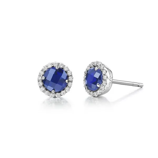 Lafonn's Birthstone Earrings September - Sapphire J. Thomas Jewelers Rochester Hills, MI