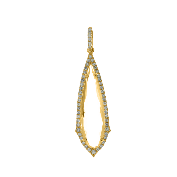 Bachelorette White Topaz Pendant Image 2 J. Thomas Jewelers Rochester Hills, MI