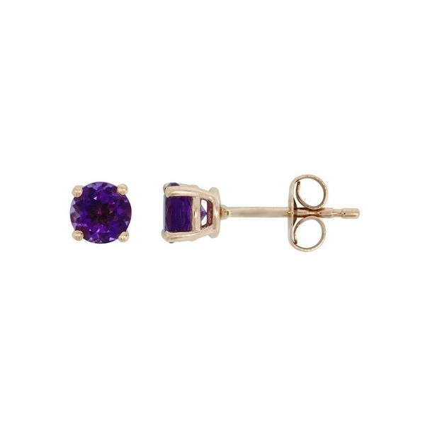 Rose Gold Amethyst Earrings Image 2 J. Thomas Jewelers Rochester Hills, MI