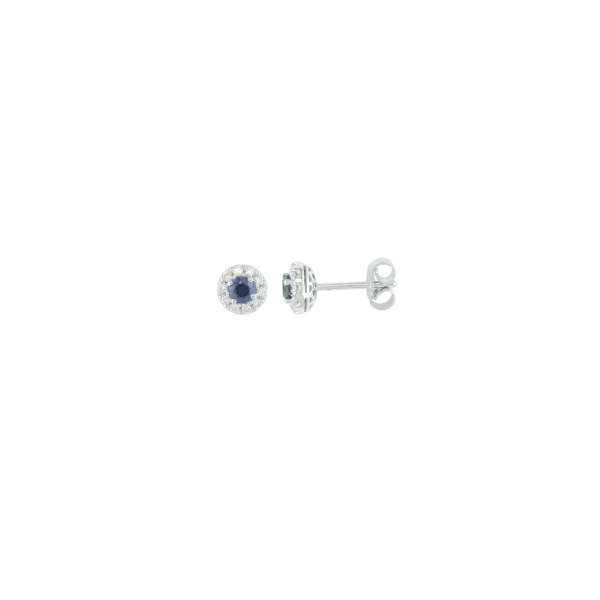 Sapphire Diamond Earrings J. Thomas Jewelers Rochester Hills, MI