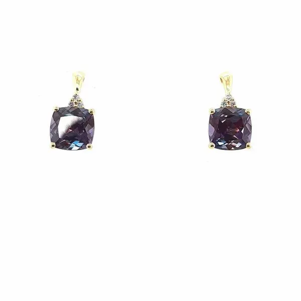 Created Alexandrite Earrings J. Thomas Jewelers Rochester Hills, MI