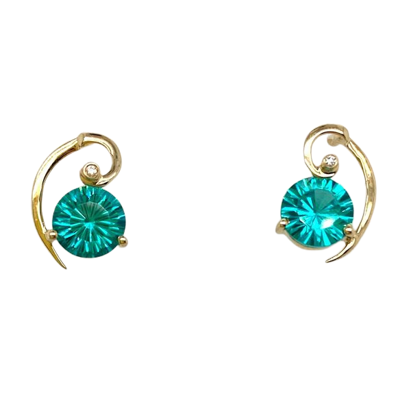 Paraiba Garnet Earrings J. Thomas Jewelers Rochester Hills, MI