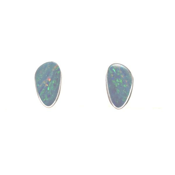 Australian Opal Doublet Earrings J. Thomas Jewelers Rochester Hills, MI