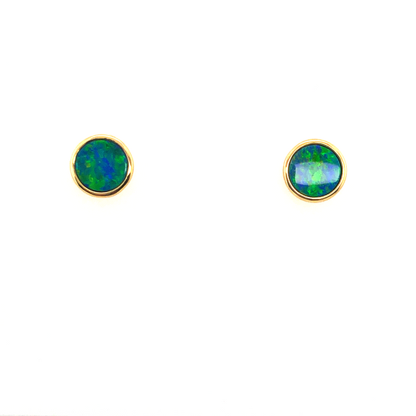 6.0Mm Australian Opal Earrings J. Thomas Jewelers Rochester Hills, MI