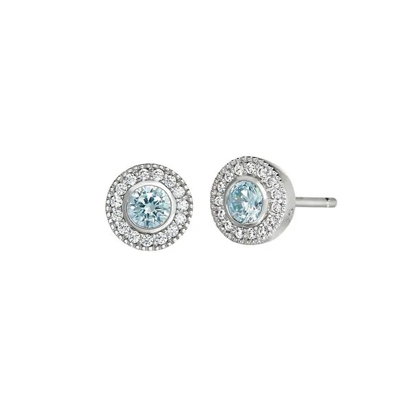 Aquamarine Birthstone Earrings J. Thomas Jewelers Rochester Hills, MI