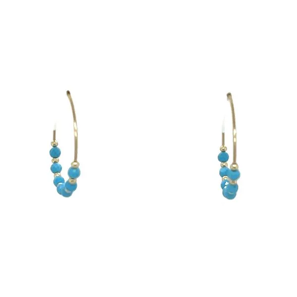 Howlite Bead Hoops J. Thomas Jewelers Rochester Hills, MI