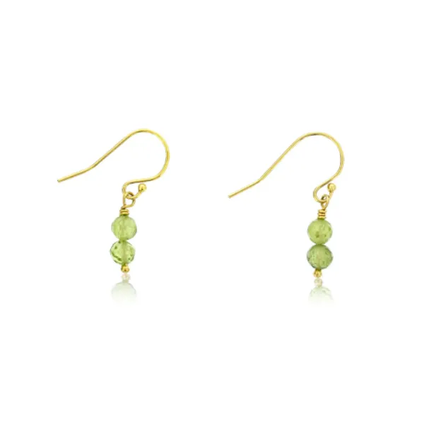 Gold-Filled Peridot Dangle Earrings J. Thomas Jewelers Rochester Hills, MI