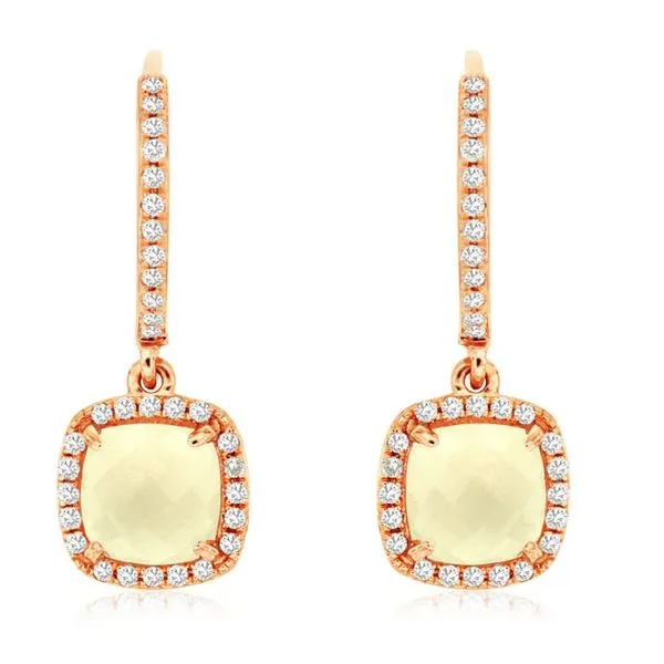 Opal and Diamond Earrings J. Thomas Jewelers Rochester Hills, MI