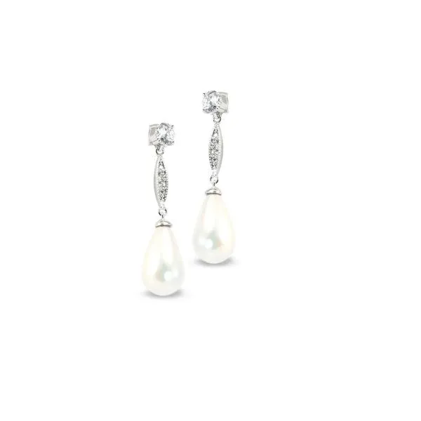 Teardrop Pearl Earrings J. Thomas Jewelers Rochester Hills, MI