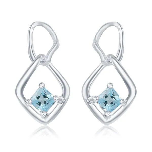 Princess Cut Blue Topaz J. Thomas Jewelers Rochester Hills, MI