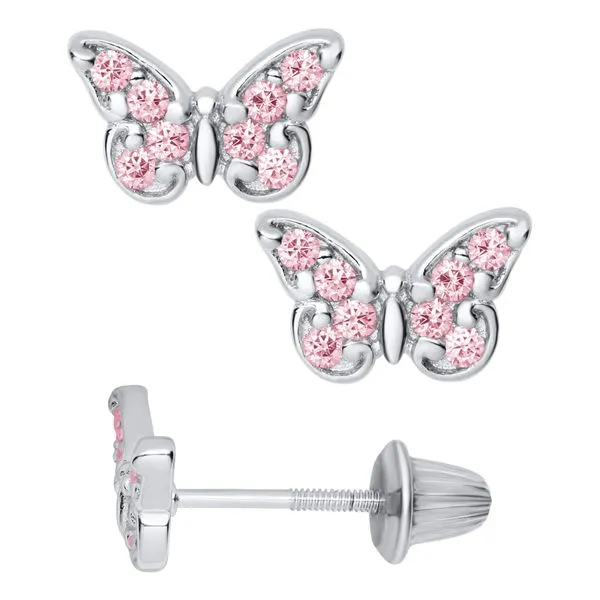 Pink Butterlly Earrings J. Thomas Jewelers Rochester Hills, MI