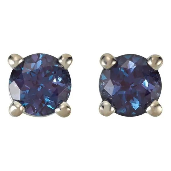 Created Alexandrite Earrings J. Thomas Jewelers Rochester Hills, MI