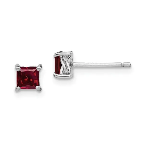 Ruby Ear Studs J. Thomas Jewelers Rochester Hills, MI