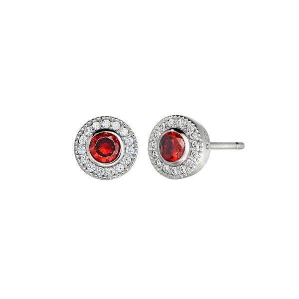 Garnet Birthstone Earrings J. Thomas Jewelers Rochester Hills, MI
