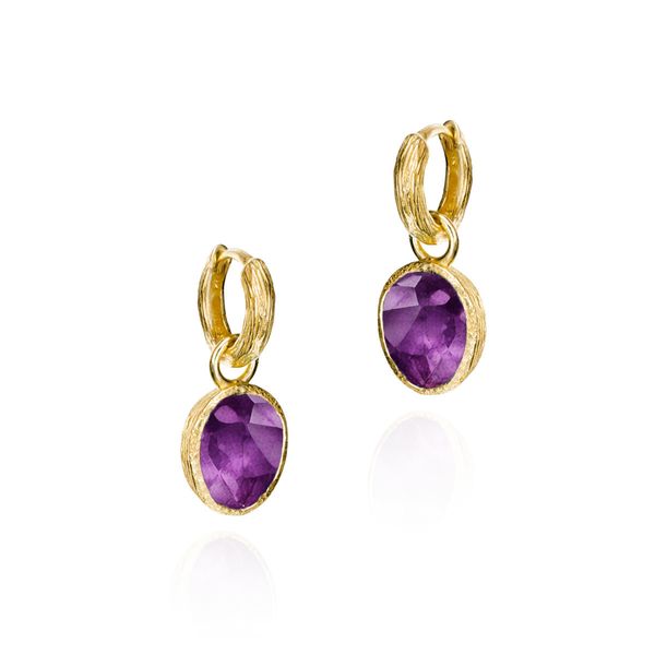 Oval Amethyst Earrings J. Thomas Jewelers Rochester Hills, MI