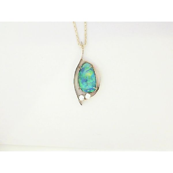 Custom Australian Opal Pendant J. Thomas Jewelers Rochester Hills, MI
