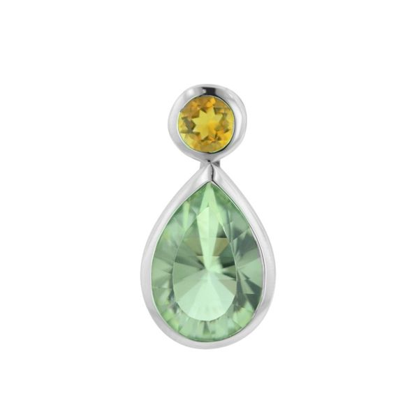 Pear Shape Green Amethyst Pendant J. Thomas Jewelers Rochester Hills, MI