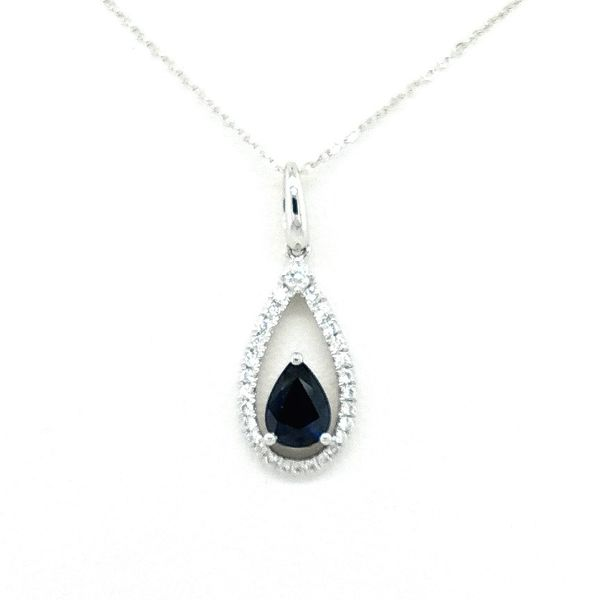 Sapphire And Diamond  Pendant J. Thomas Jewelers Rochester Hills, MI
