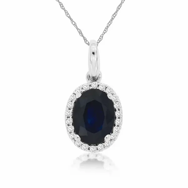 Oval Sapphire Pendant J. Thomas Jewelers Rochester Hills, MI