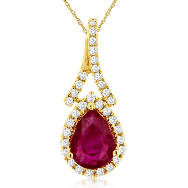 0.75 Carat Ruby Pendant J. Thomas Jewelers Rochester Hills, MI