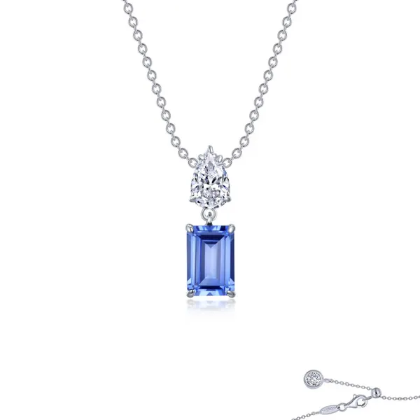 Lafonn Simulated Tanzanite Pendant J. Thomas Jewelers Rochester Hills, MI