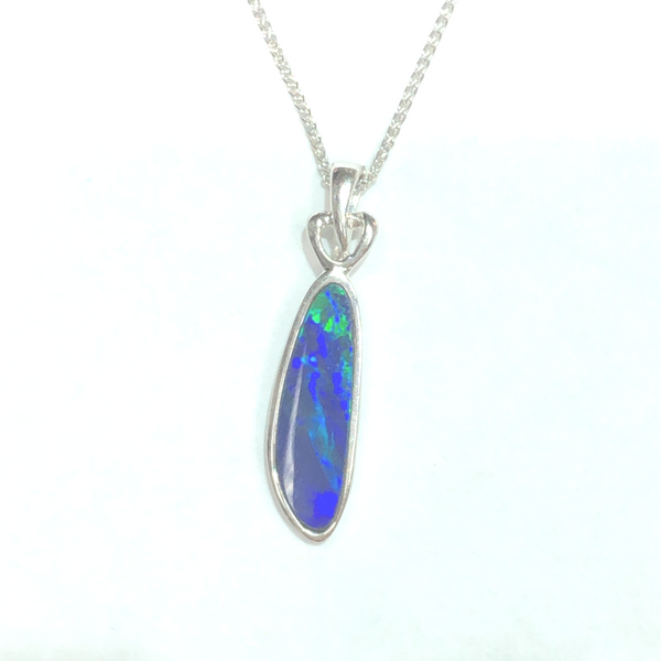Blue Australian Opal Doublet J. Thomas Jewelers Rochester Hills, MI