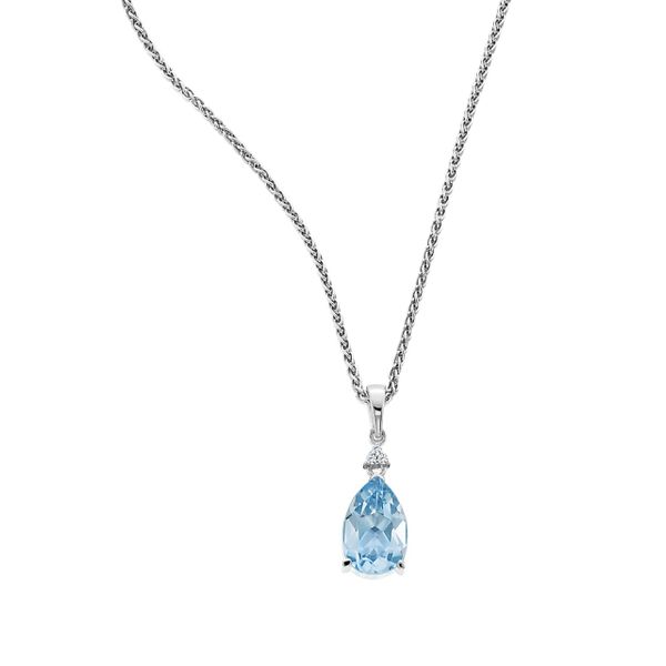 Blue Topaz And Diamond Pendant J. Thomas Jewelers Rochester Hills, MI