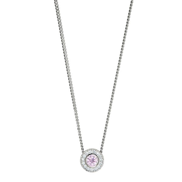 Simulated Pink Sapphire Pendant J. Thomas Jewelers Rochester Hills, MI