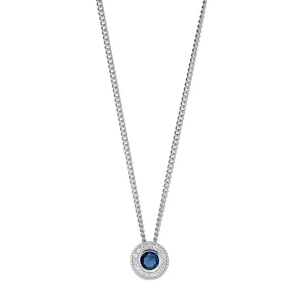 Simulated Sapphire Birthstone Pendant J. Thomas Jewelers Rochester Hills, MI