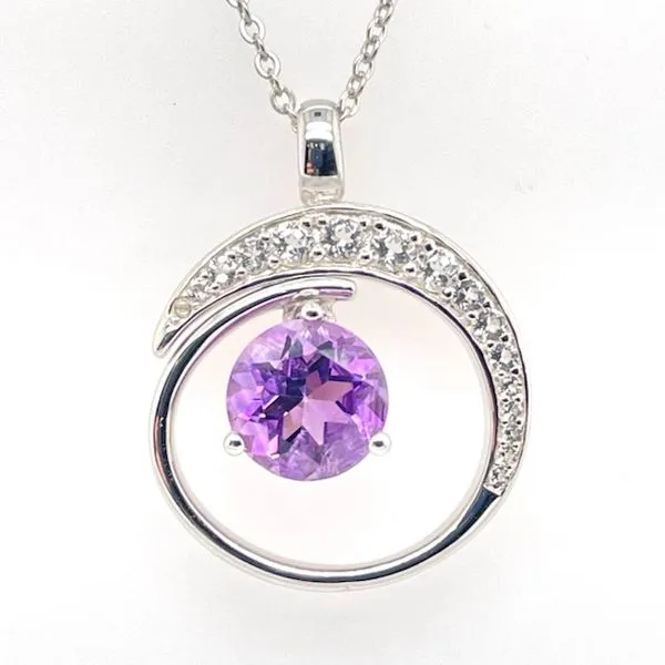 Contemporary Amethyst Pendant J. Thomas Jewelers Rochester Hills, MI