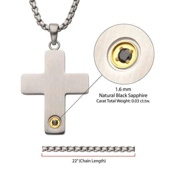 Engravable Steel Cross J. Thomas Jewelers Rochester Hills, MI