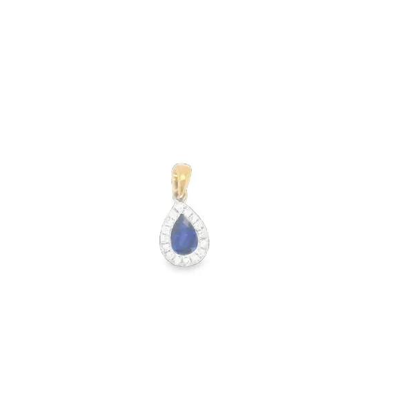 Bi-Color Sapphire Pendant J. Thomas Jewelers Rochester Hills, MI