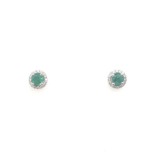 Emerald Diamond Earrings J. Thomas Jewelers Rochester Hills, MI