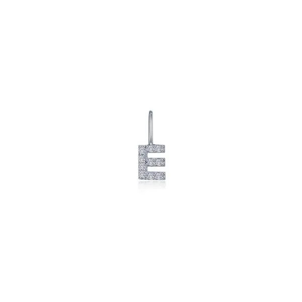 Lafonn Letter E  Charm Pendant J. Thomas Jewelers Rochester Hills, MI