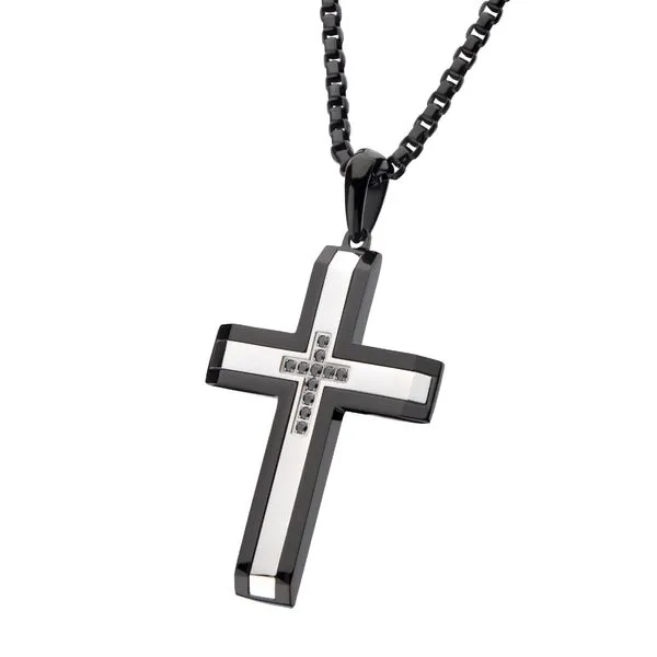Black Sapphire Cross Image 2 J. Thomas Jewelers Rochester Hills, MI