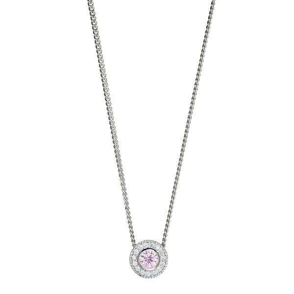 Simulated Pink Sapphire Pendant J. Thomas Jewelers Rochester Hills, MI