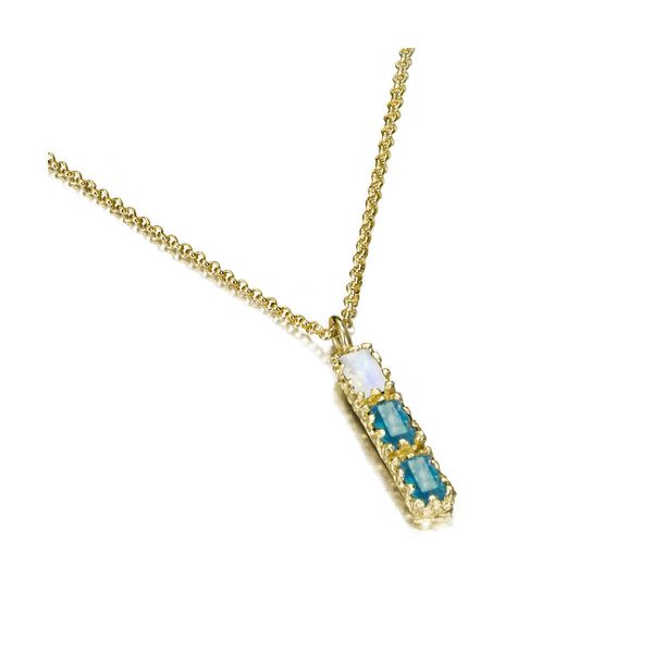 Moonstone and Apatite Pendant J. Thomas Jewelers Rochester Hills, MI